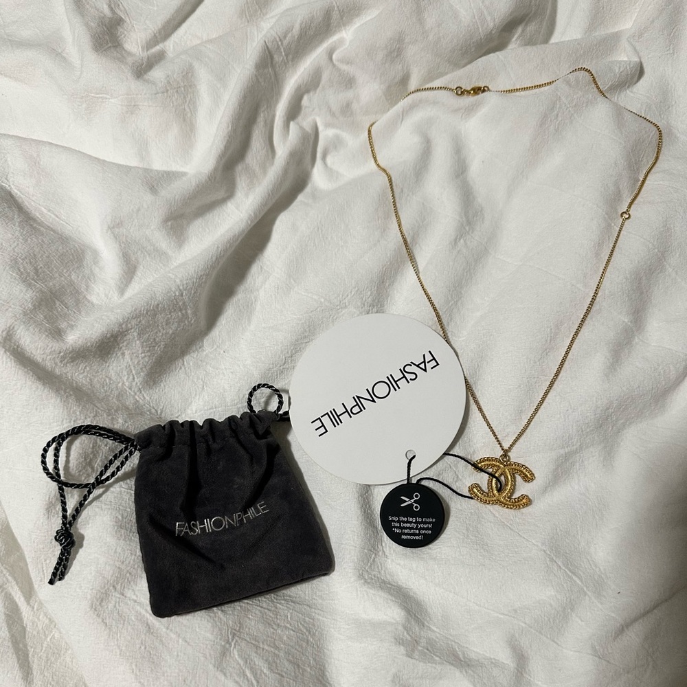 Chanel Matte Gold Necklace